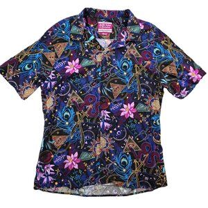 Beauty of Exandria Creation MollyMauk TeaLeaf Camp Shirt Rayon Challis Witchy XL